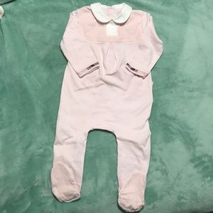 Burberry pink baby onesie size 18m